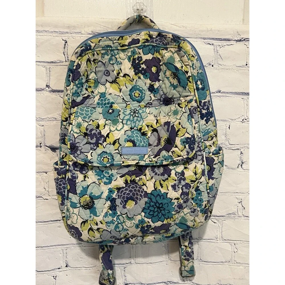 Vera Bradley Women's Quilted Blueberry Blooms Mini Backpack